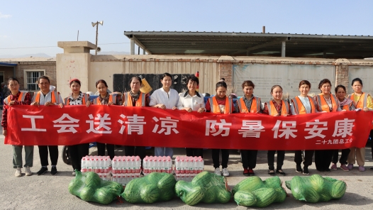 新疆兵团二十九团工会开展“送清凉”慰问活动