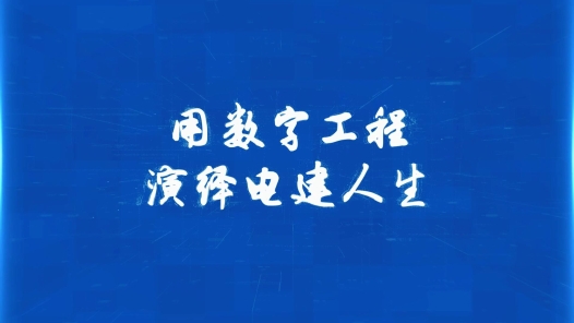 《用数字工程演绎电建人生最美工程师——刘丹丹》