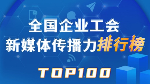 中国邮储银行、富士康、中铁乌鲁木齐局位列前三！新一期全国企业工会新媒体传播力TOP100出炉