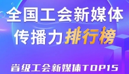 上海、浙江、广东位列前三！新一期全国省级工会新媒体传播力TOP15出炉