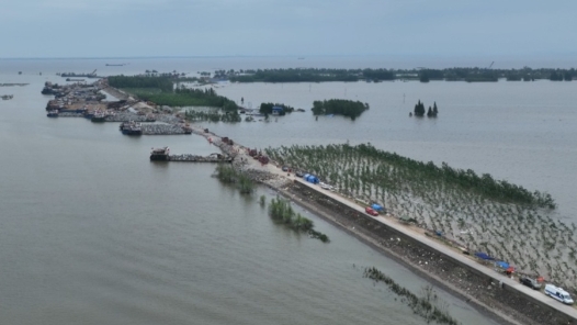 湖南岳阳市华容县团洲垸排涝基本结束