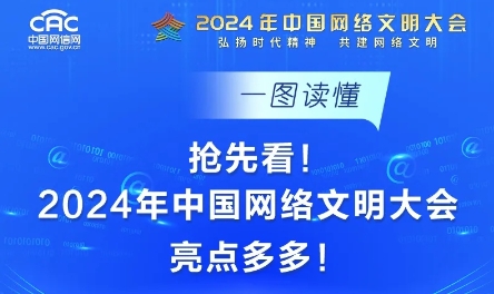 一图读懂｜抢先看！2024年中国网络文明大会亮点多多！