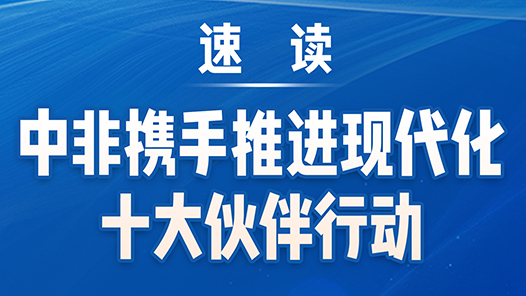 一图速读！中非携手推进现代化十大伙伴行动